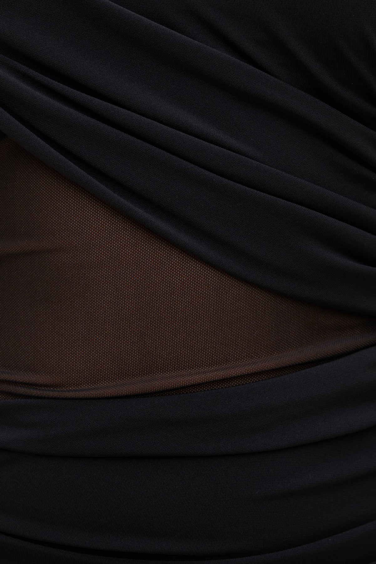 Sculpt Draped Mini Dress Black - Dynamite