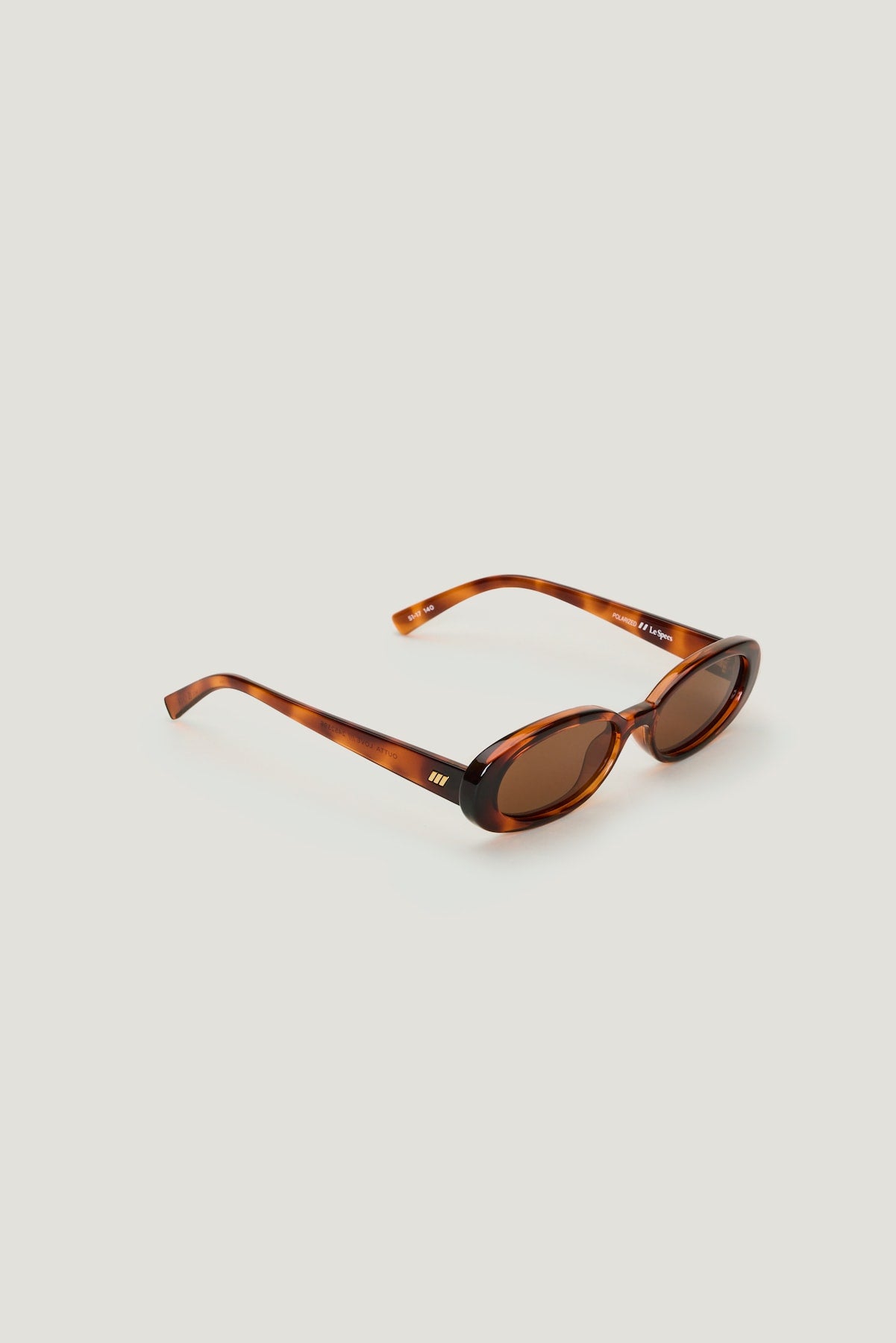 LE SPECS | Outta Love Oval Sunglasses Brown - Dynamite