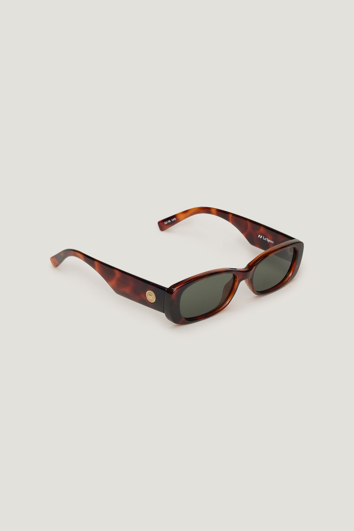 LE SPECS | Unreal Rectangular Sunglasses Brown - Dynamite