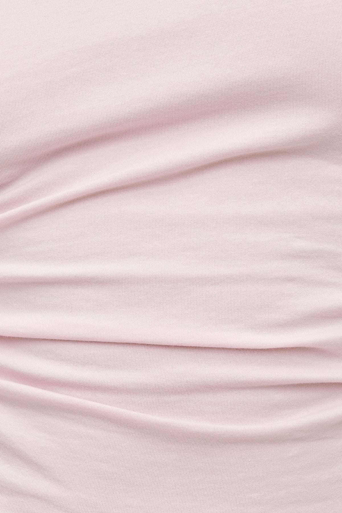 Andrea Shirred Jersey T Shirt Pink - Dynamite