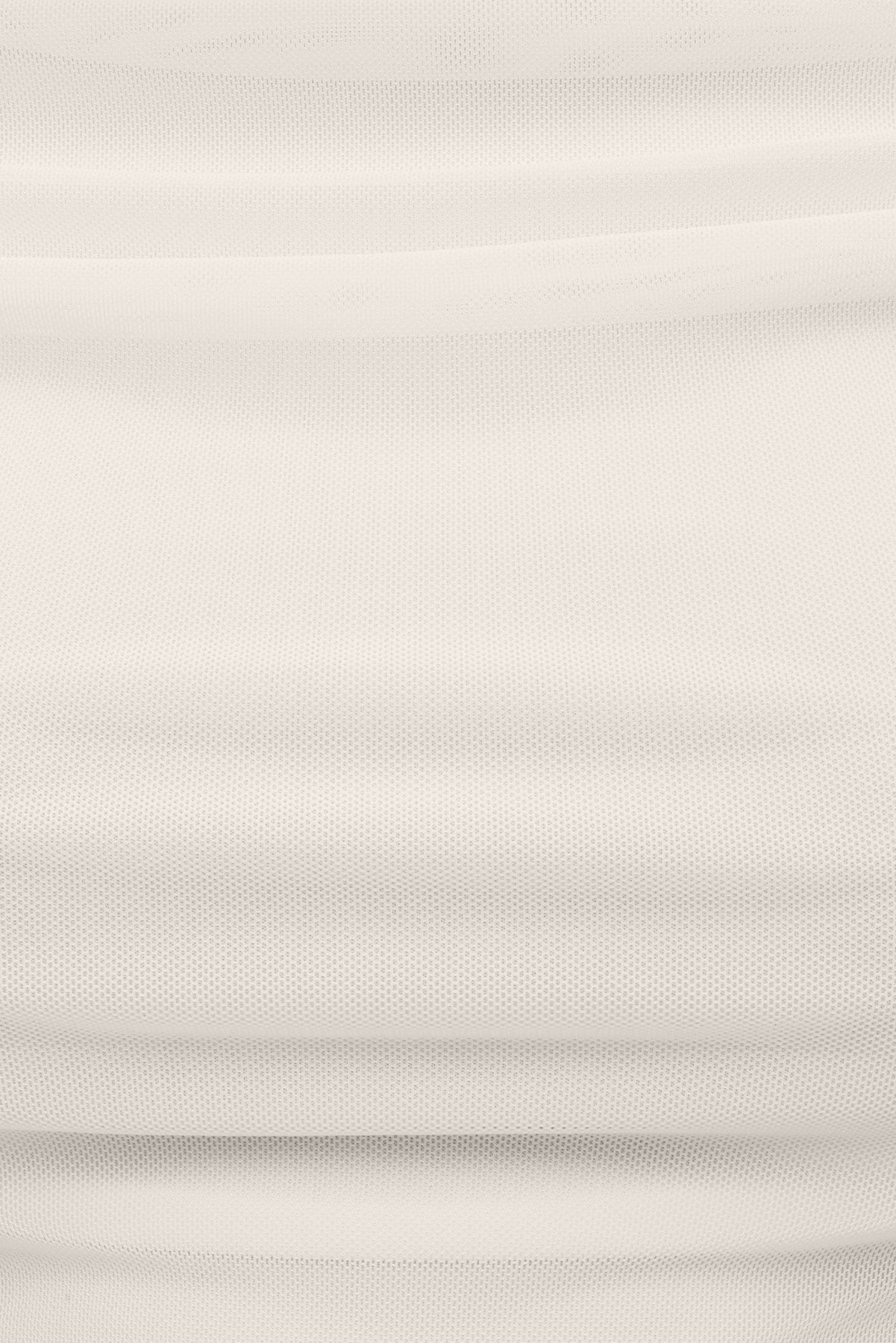 Off Shoulder Mesh Top White - Dynamite