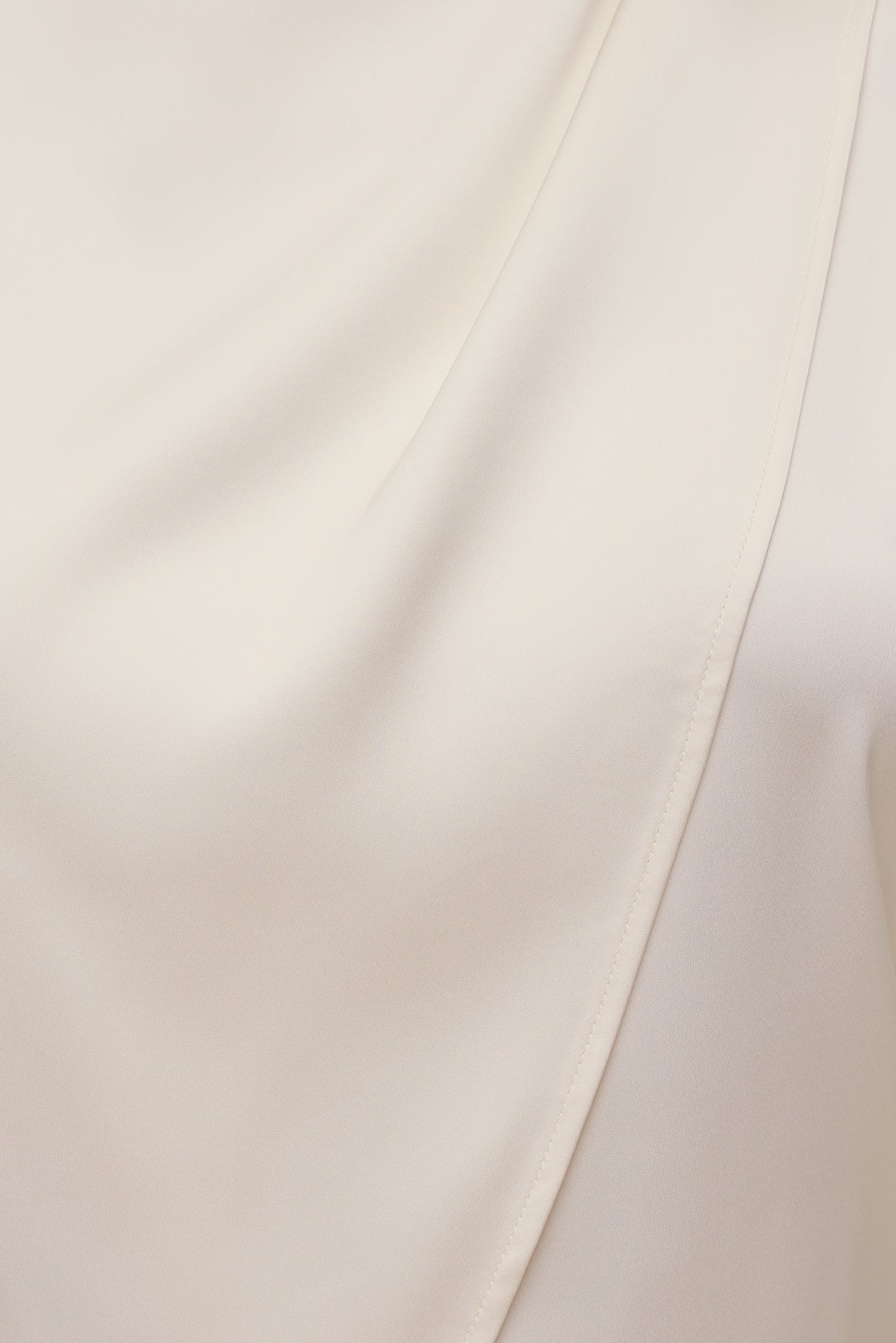 Ella Layered Satin Blouse Beige - Dynamite