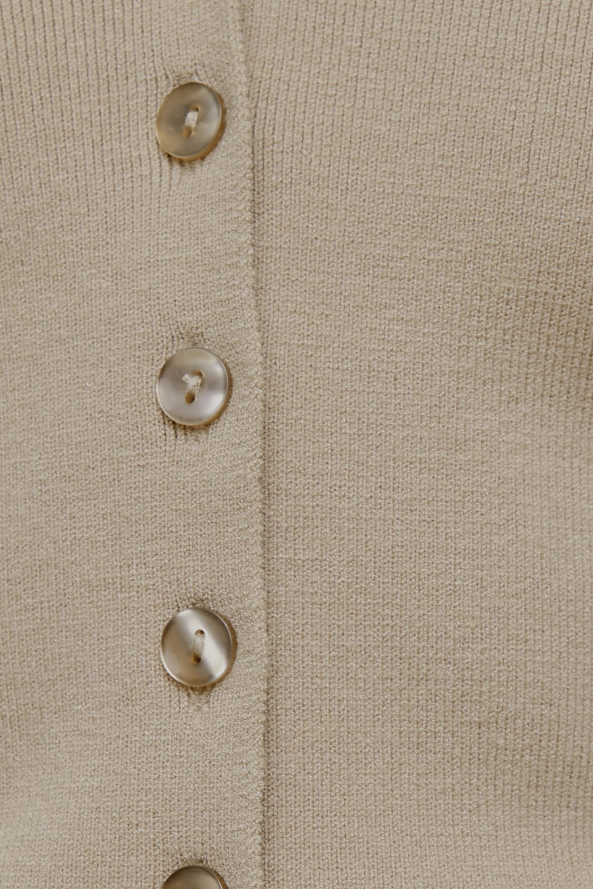 V Neck Cardigan Beige - Dynamite