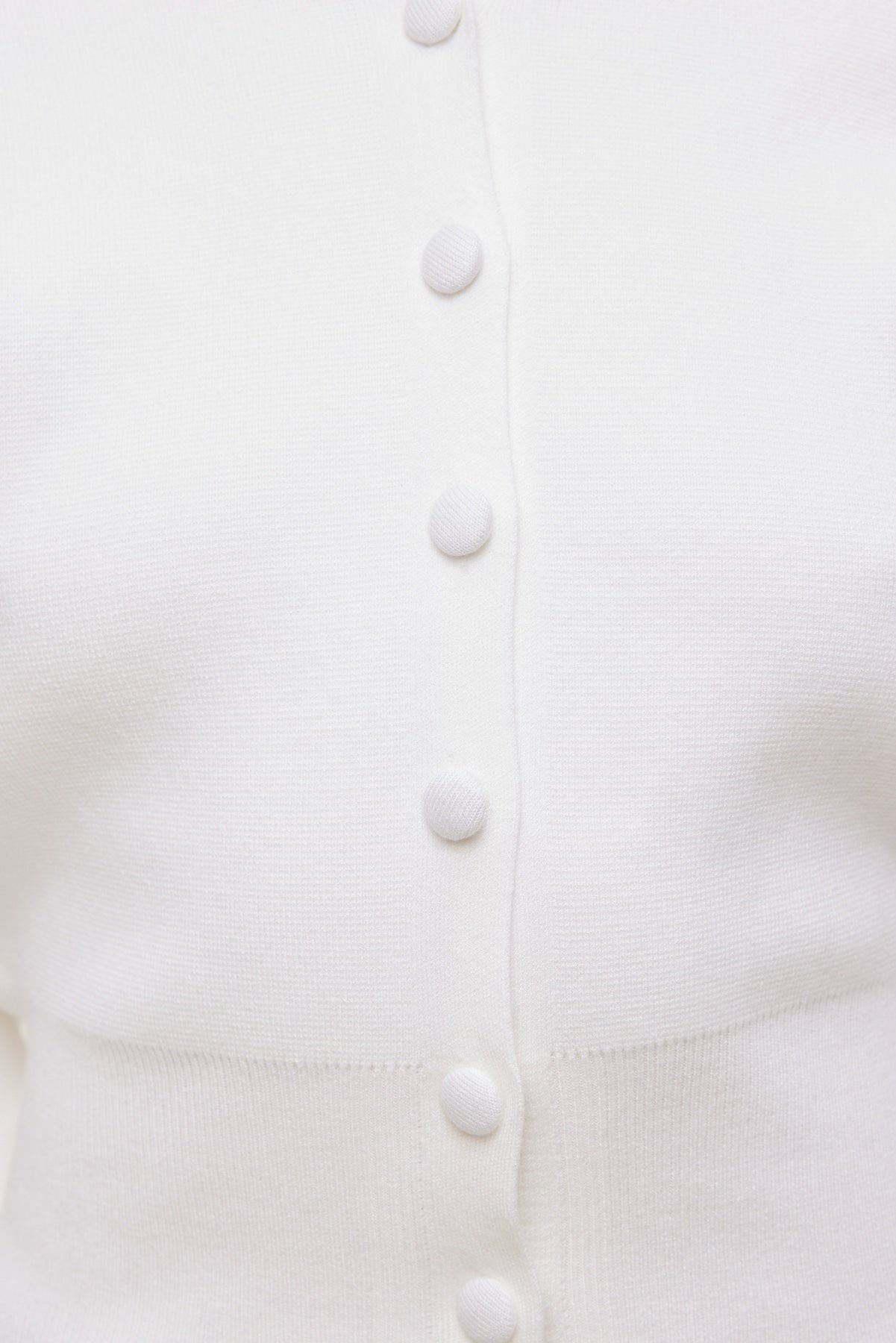 Balloon Sleeve Cardigan White - Dynamite