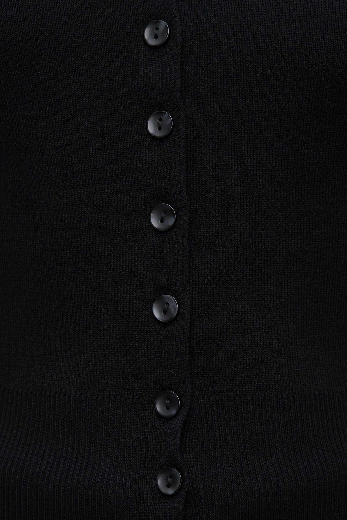 V Neck Cardigan Black - Dynamite