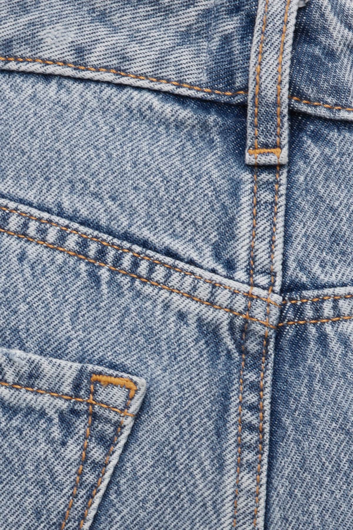 Mika Mid Rise Relaxed Straight Leg Jeans Blue - Dynamite
