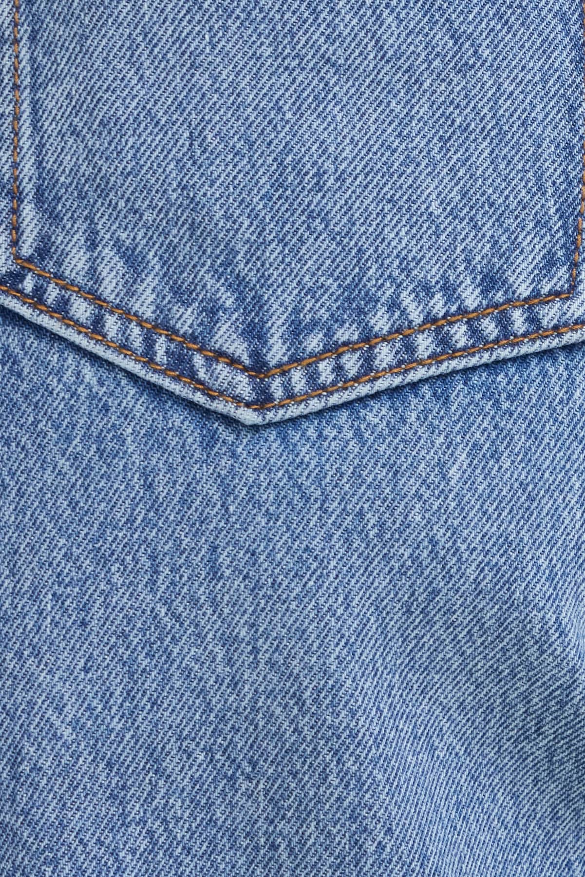 Lennon Ultra High Rise Wide Leg Column Jeans Blue - Dynamite