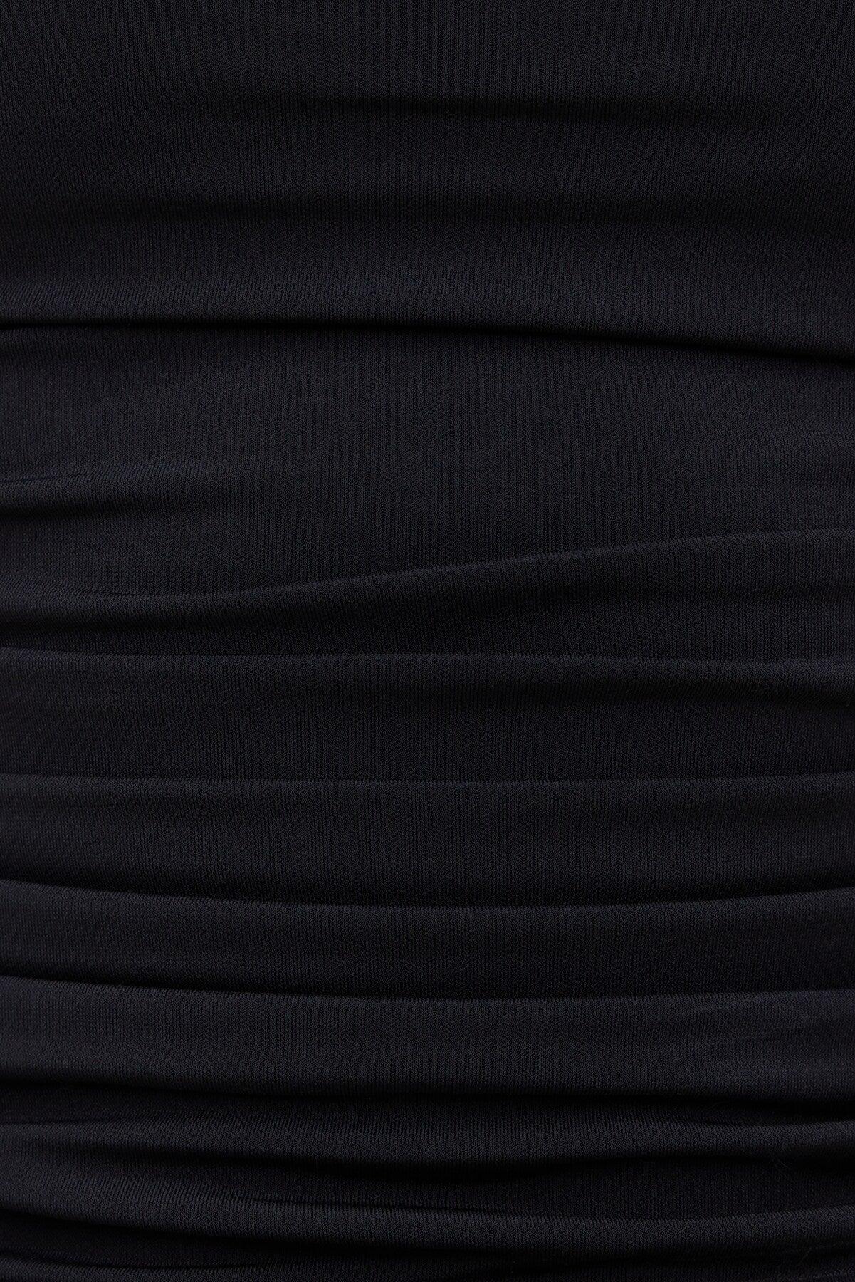 Sculpt Shirred T Shirt Black - Dynamite