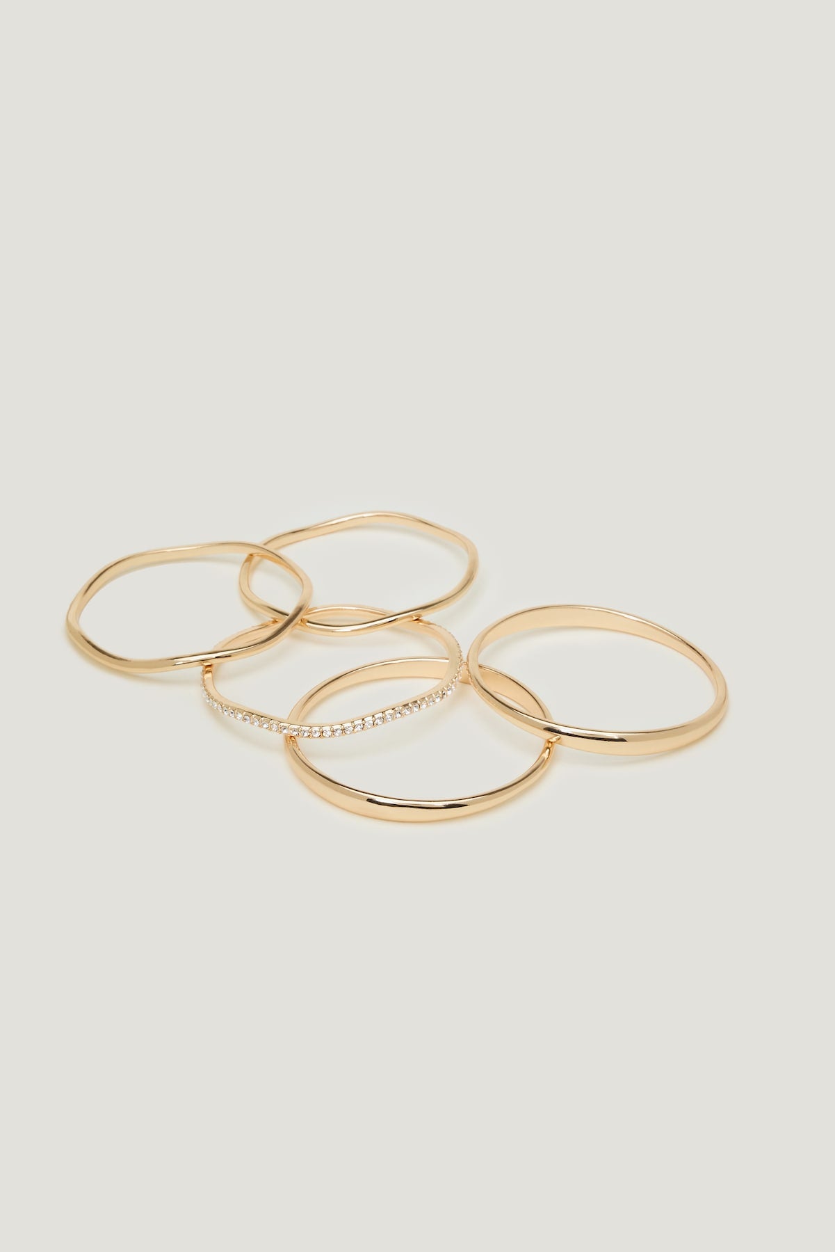 5 Pack Gem Bangles Yellow - Dynamite