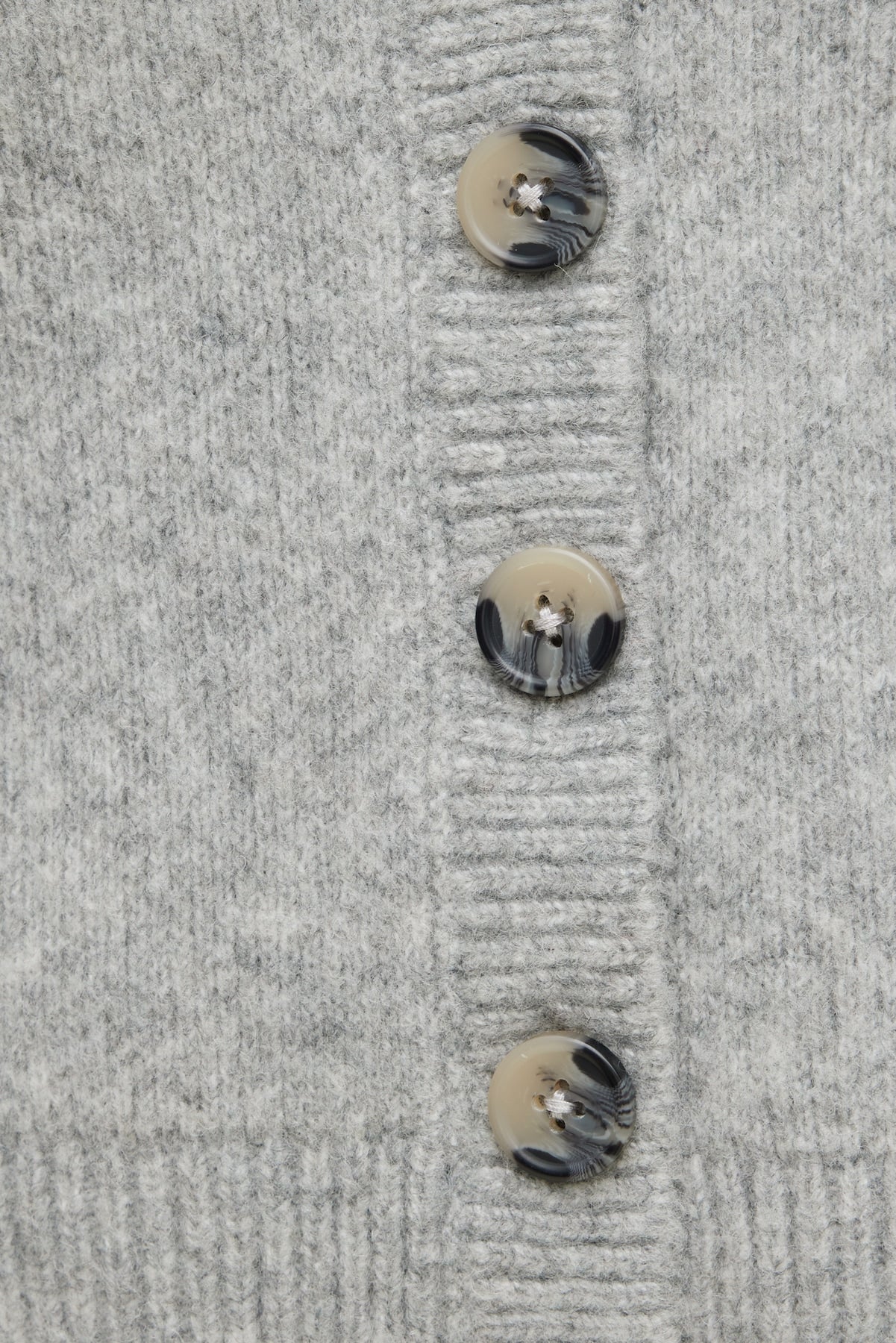 Relaxed V Neck Cardigan Gray - Dynamite