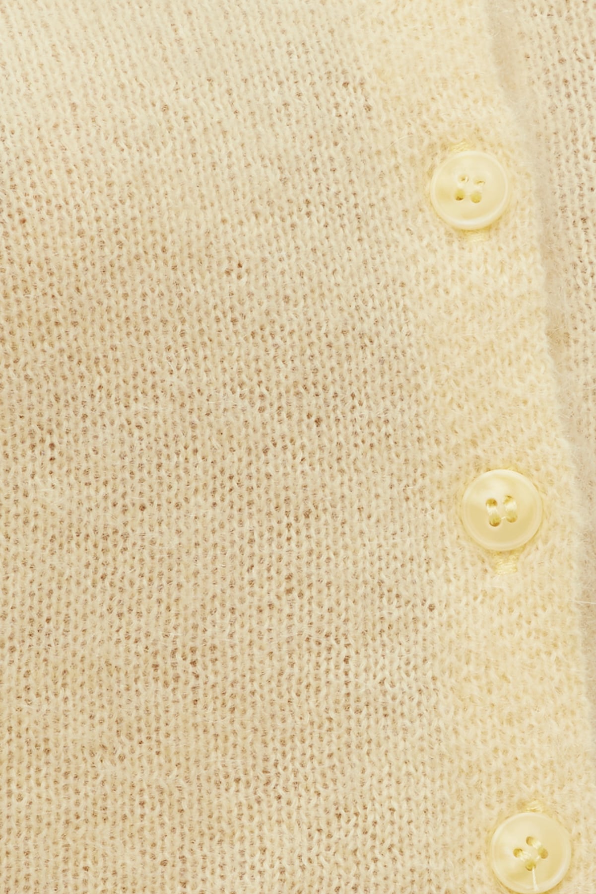 Premium Mohair Short Sleeve Cardigan Yellow - Dynamite