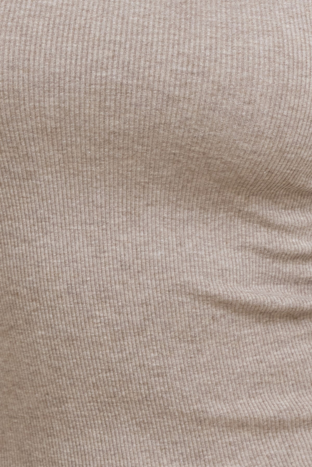 Tedi Ribbed Long Sleeve T Shirt Brown - Dynamite