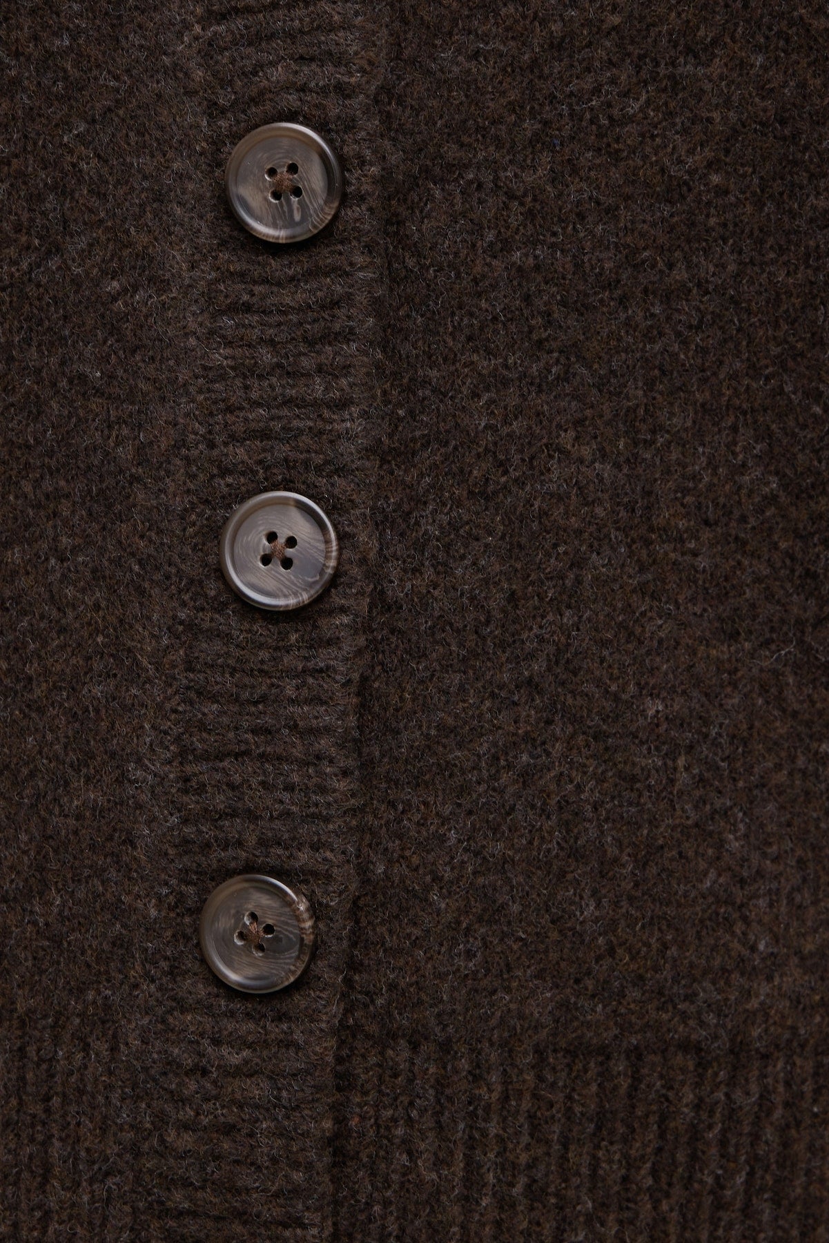 Relaxed V Neck Cardigan Brown - Dynamite