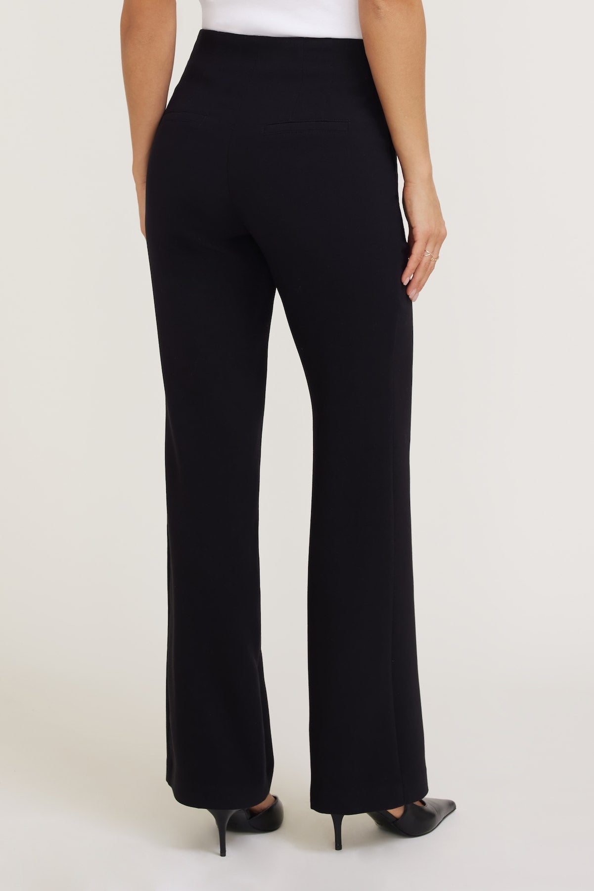 Stevie Slim Bootcut Pants Black - Dynamite