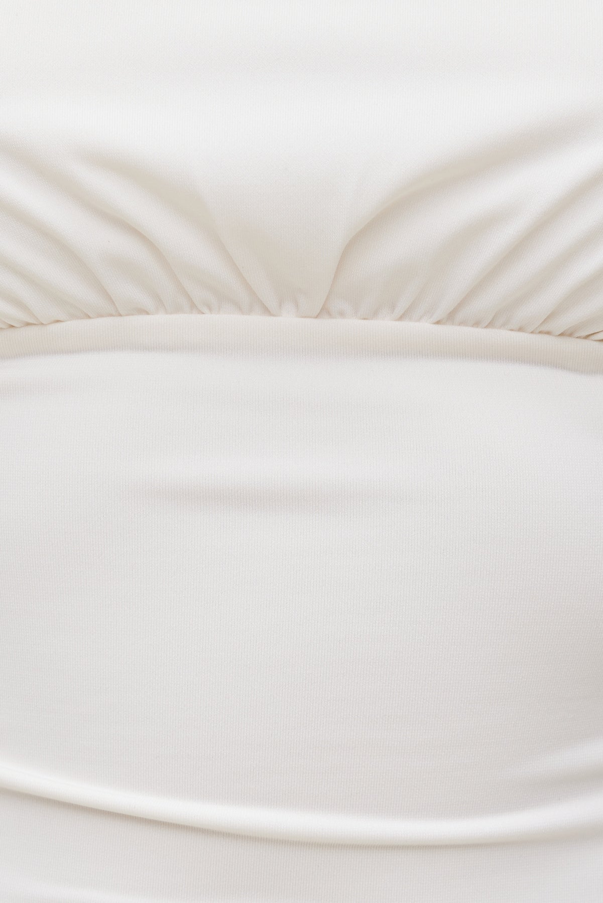 Sculpt Cinched Waist Top White - Dynamite