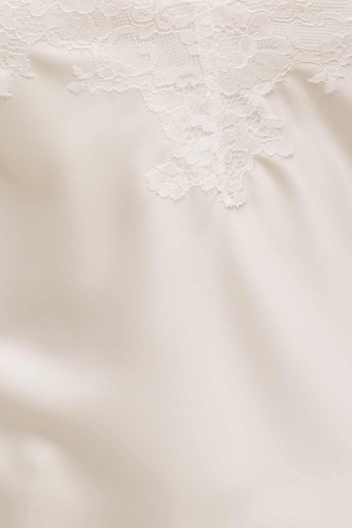 Cassie Asymmetric Lace Satin Cami Beige - Dynamite