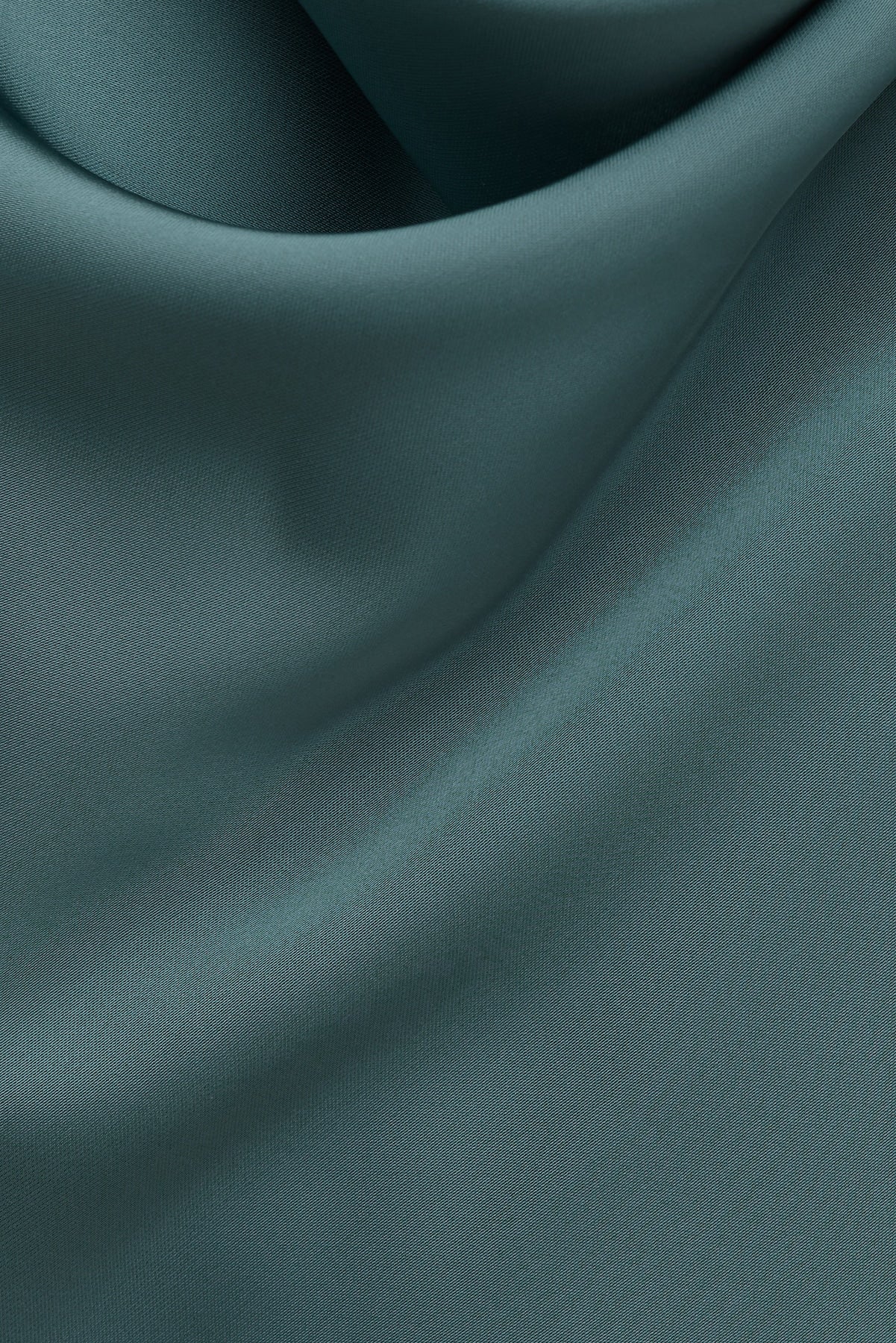 Camila Satin Cowl Halter Neck Blouse Green - Dynamite