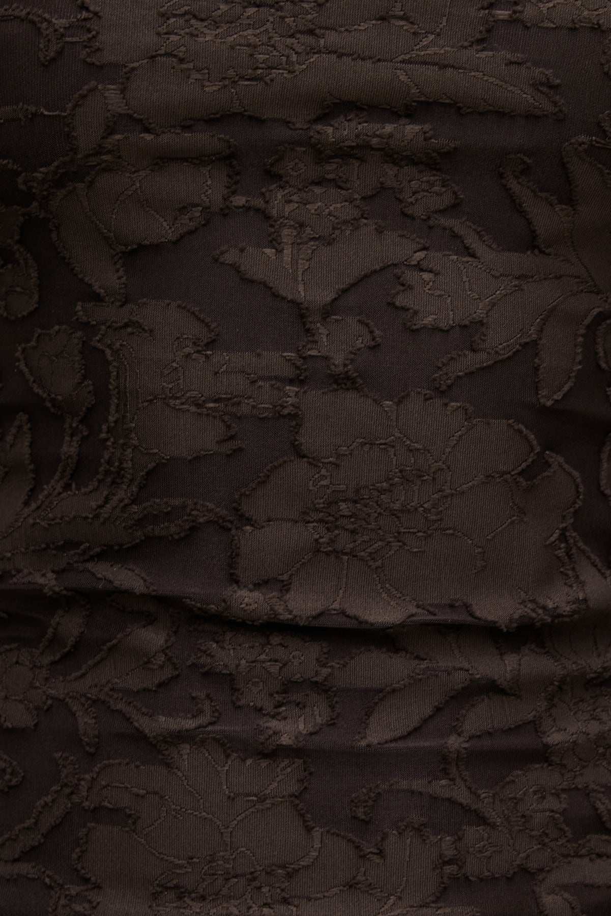 Nola Jacquard Long Sleeve Top Brown - Dynamite