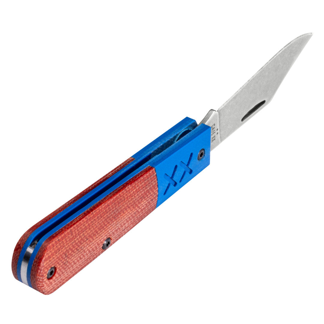 Case Knives Crossroads™ Smooth Orange Canvas Laminate with Blue G-10 XR Barlow