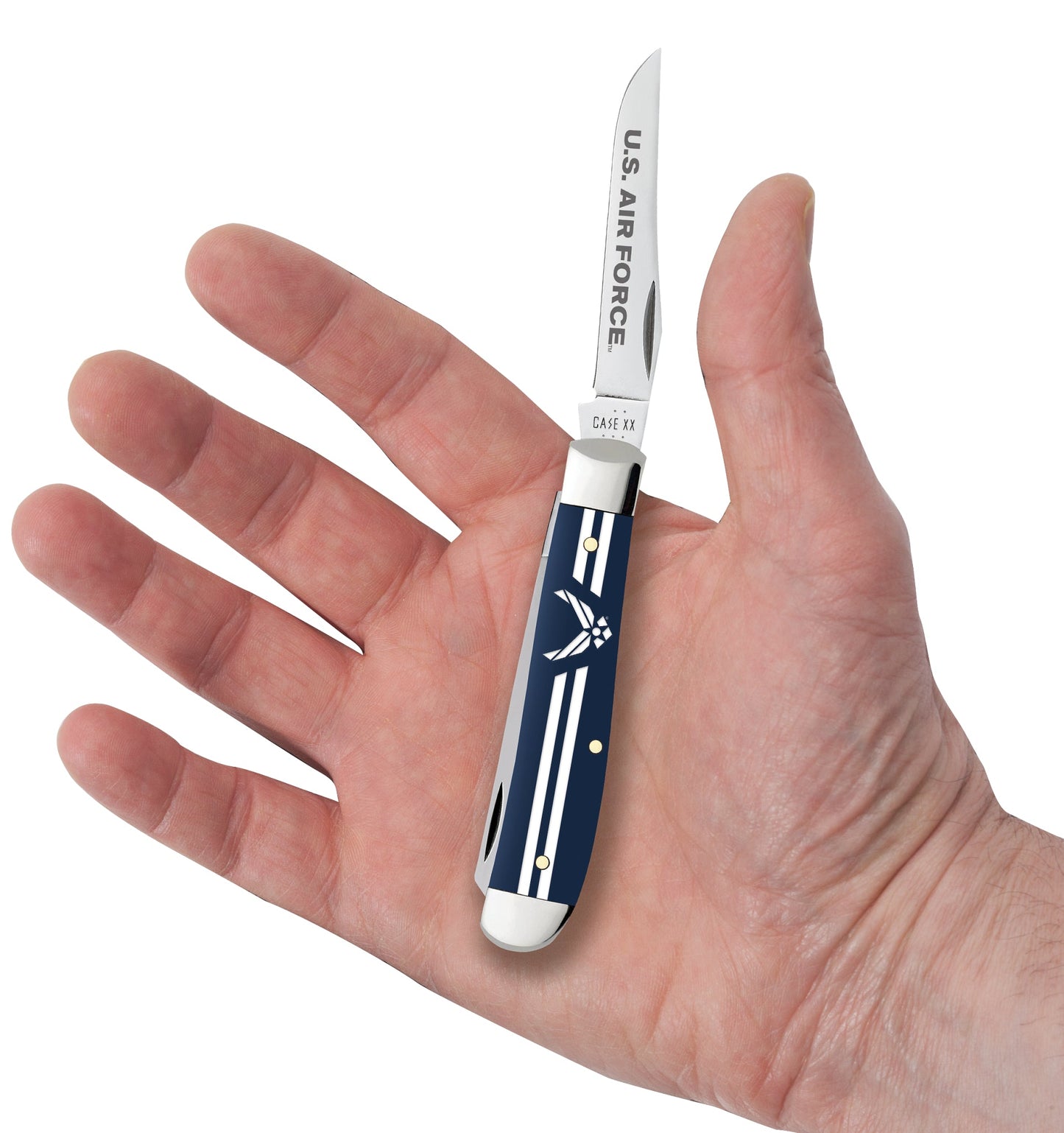 Case Knives U.S. Air Force™ Embellished Smooth Navy Blue Synthetic Mini Trapper