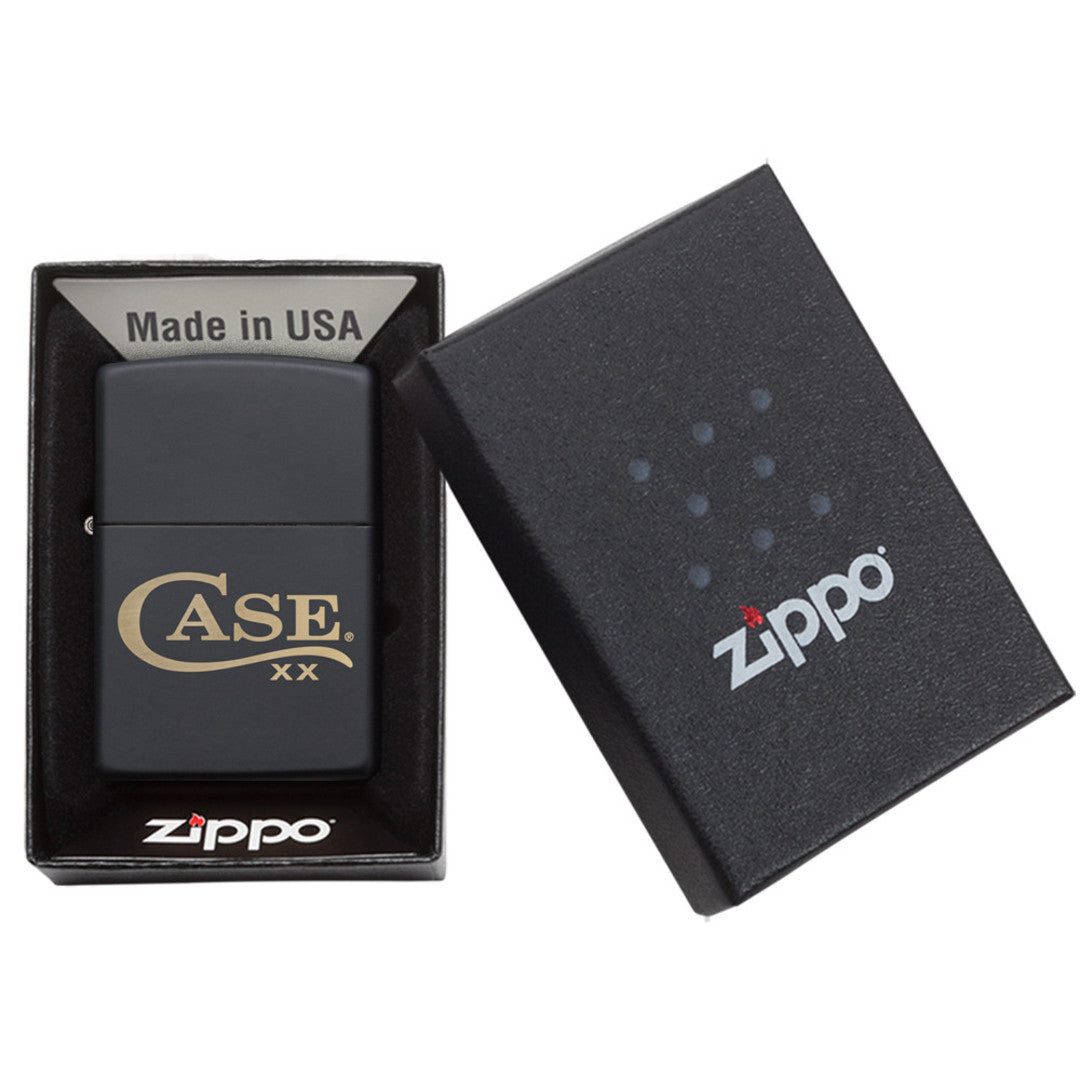 Case Knives Zippo® Case Logo Black Matte Lighter