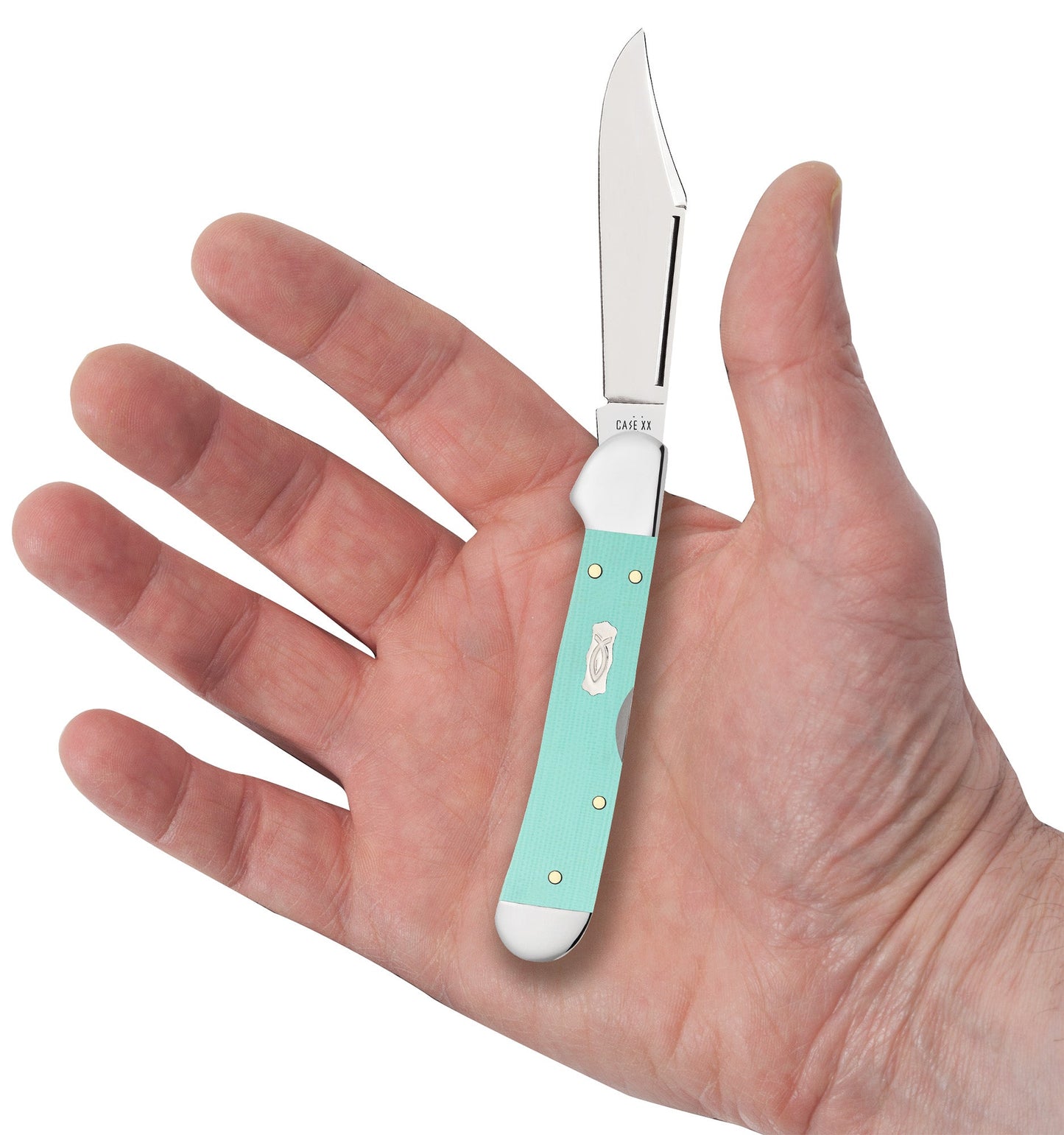 Case Knives Smooth Seafoam Green G-10 Mini CopperLock®