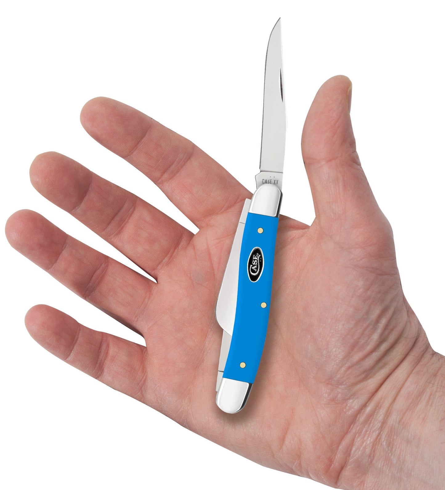 Case Knives Smooth Light Blue Synthetic Medium Stockman