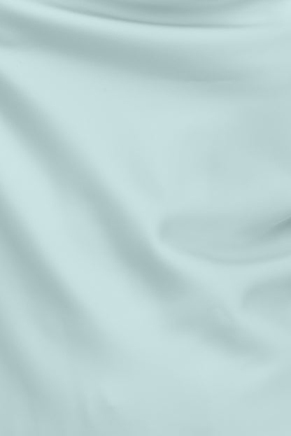 Camila Satin Cowl Halter Neck Blouse Blue - Dynamite
