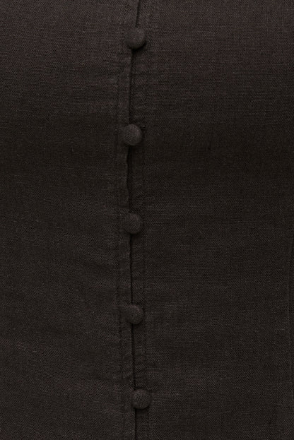Linen Tank Top Brown - Dynamite