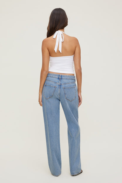 Sculpt Halter Top White - Dynamite