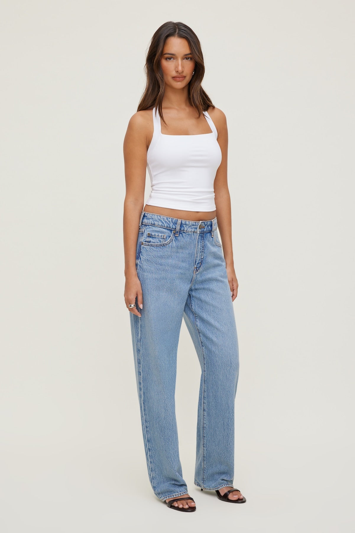 Sculpt Halter Top White - Dynamite