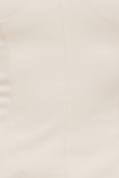 Peplum Bustier Top Beige - Dynamite