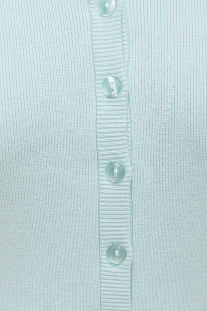 Polo Crewneck Cardigan Blue - Dynamite