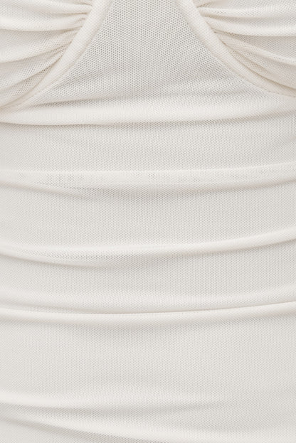 Monet Mesh Top White - Dynamite