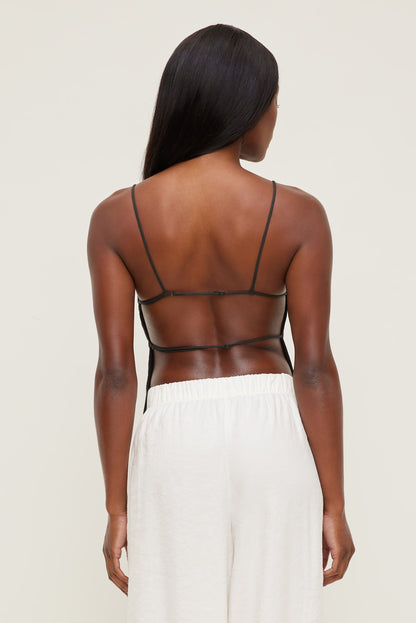 Linen Apron Top Brown - Dynamite