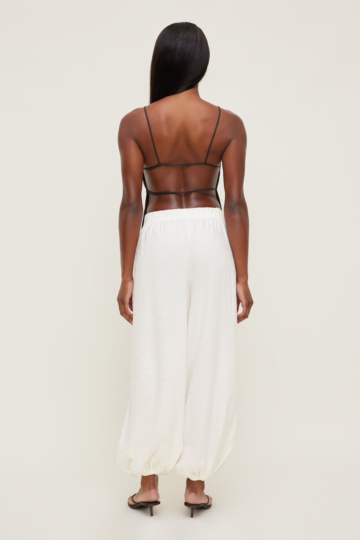 Linen Apron Top Brown - Dynamite