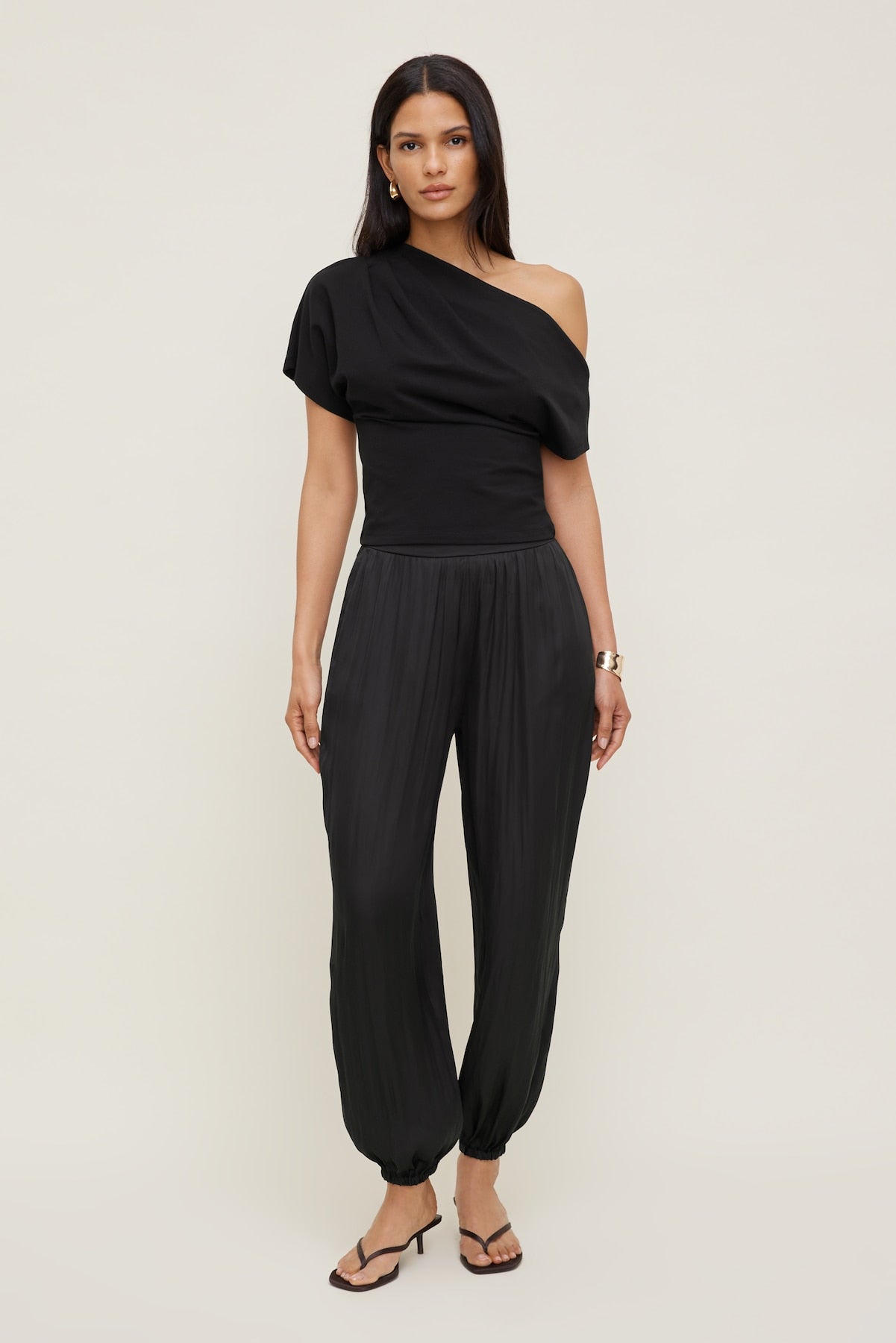 Alexa Cotton Spandex T Shirt Black - Dynamite