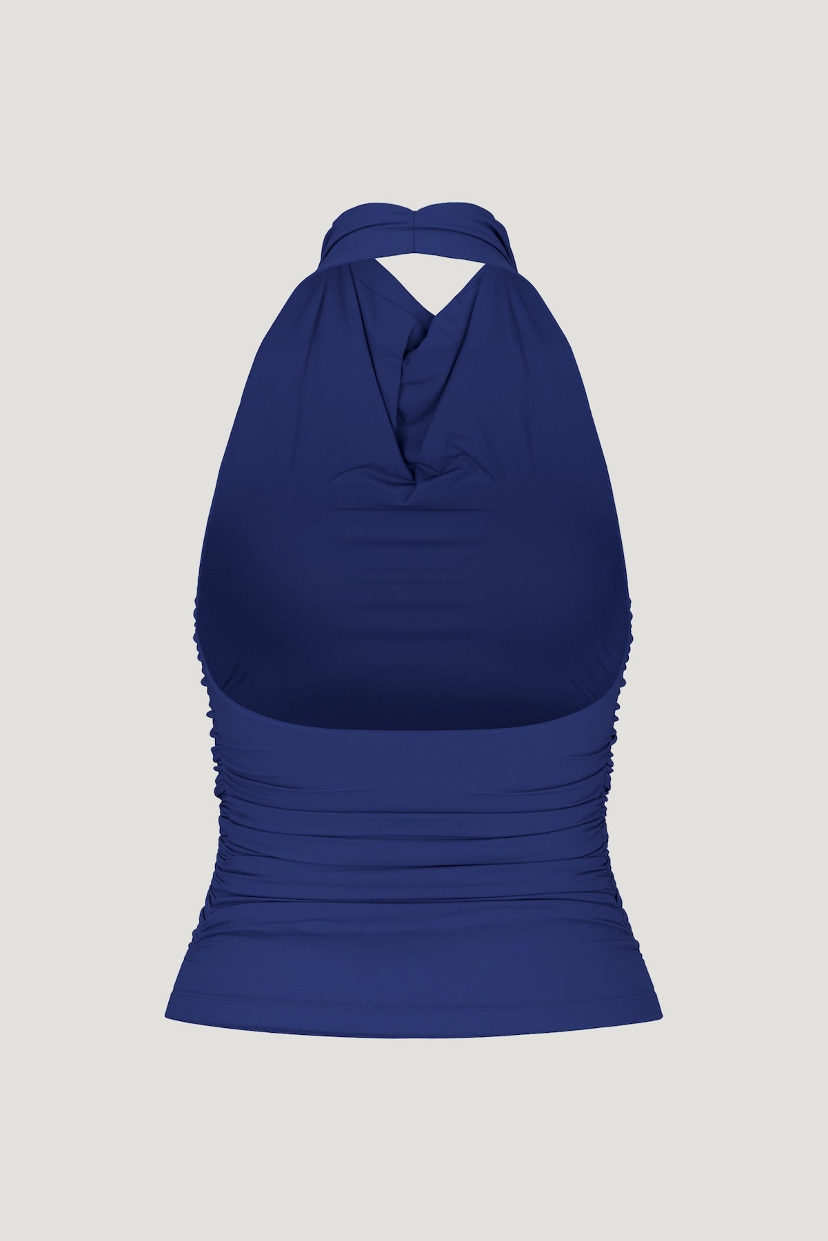 Sculpt Cowl Halter Top Blue - Dynamite