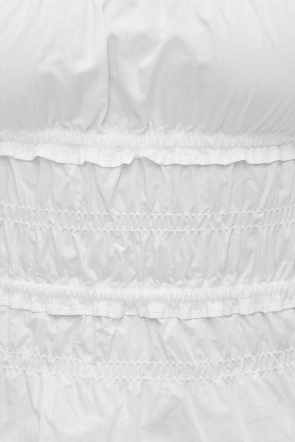 Smocked Poplin Cami Top White - Dynamite