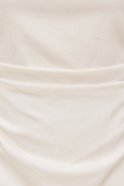 Cowl Halter Mini Dress Beige - Dynamite