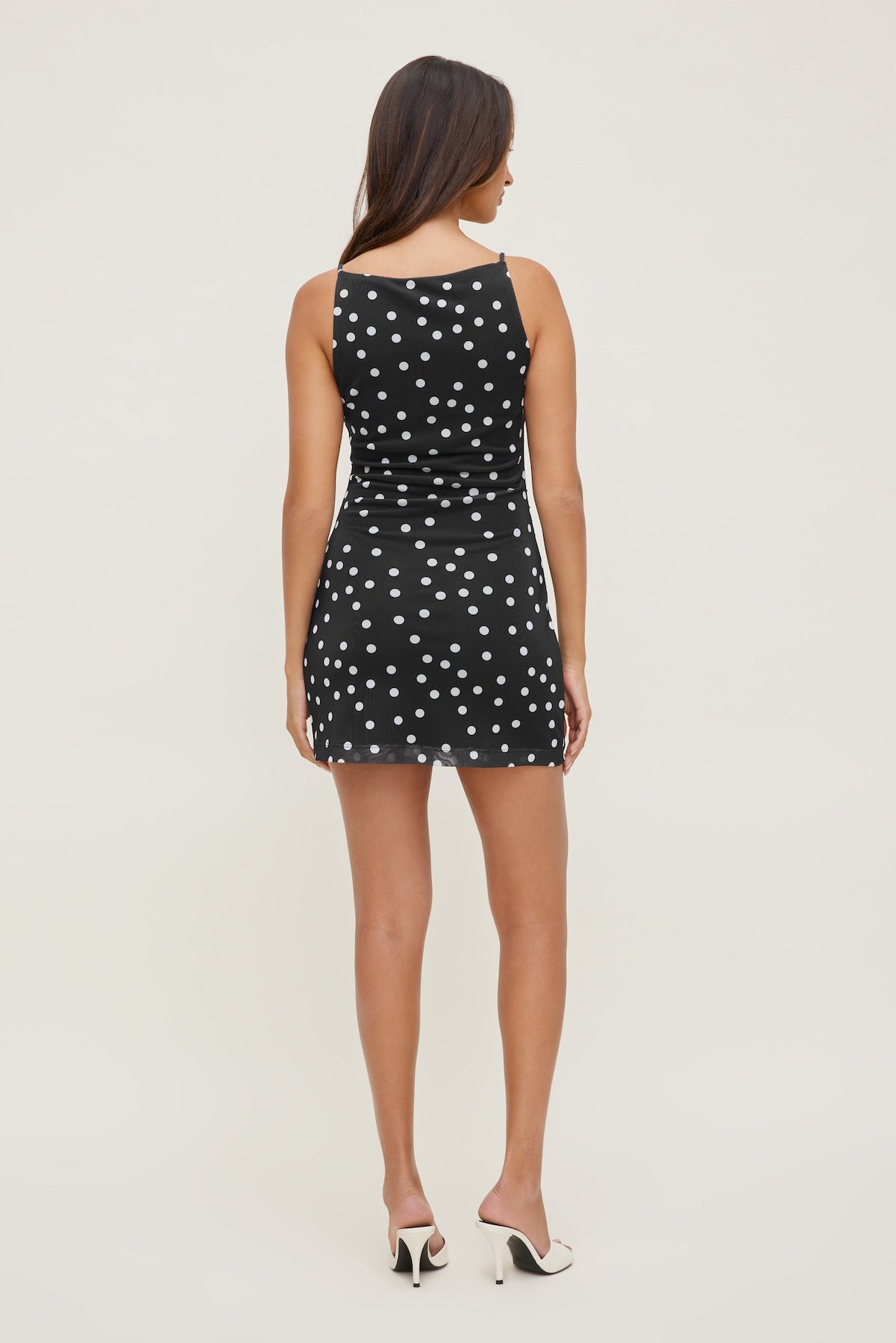 Kate Mesh Mini Dress Black - Dynamite