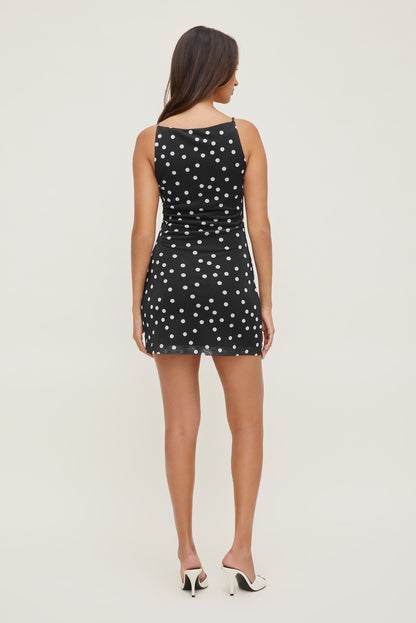Kate Mesh Mini Dress Black - Dynamite