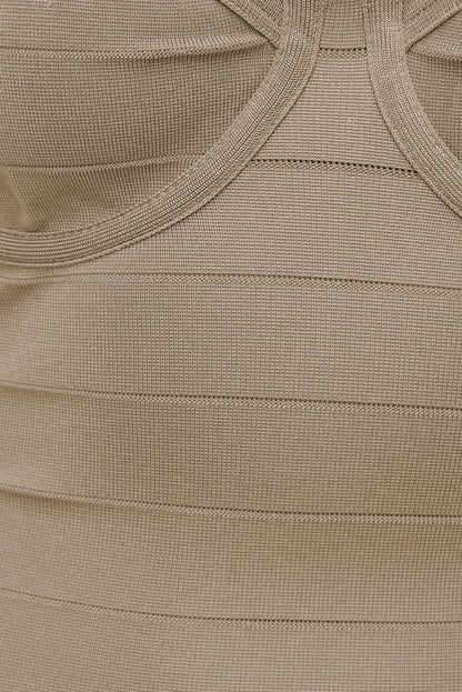 Bandage Midi Dress Beige - Dynamite