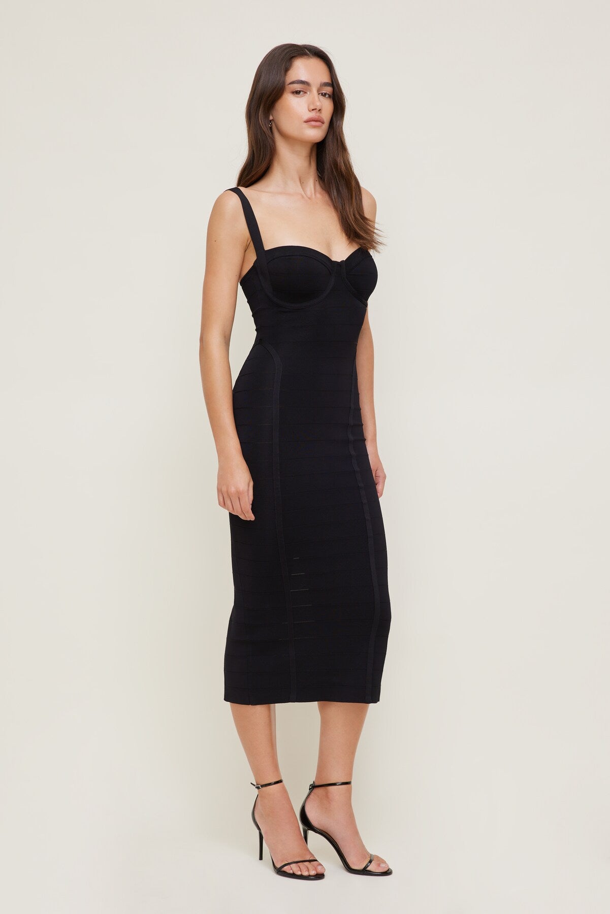 Bandage Midi Dress Black - Dynamite