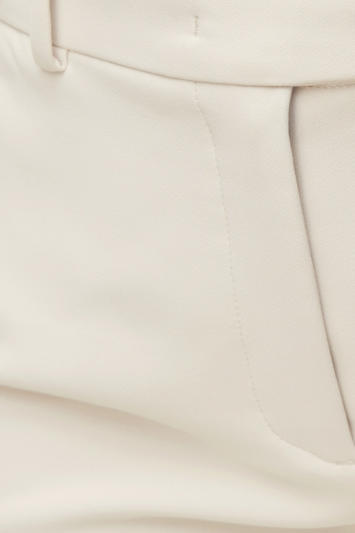 High Rise Slim Straight Leg Pants Beige - Dynamite