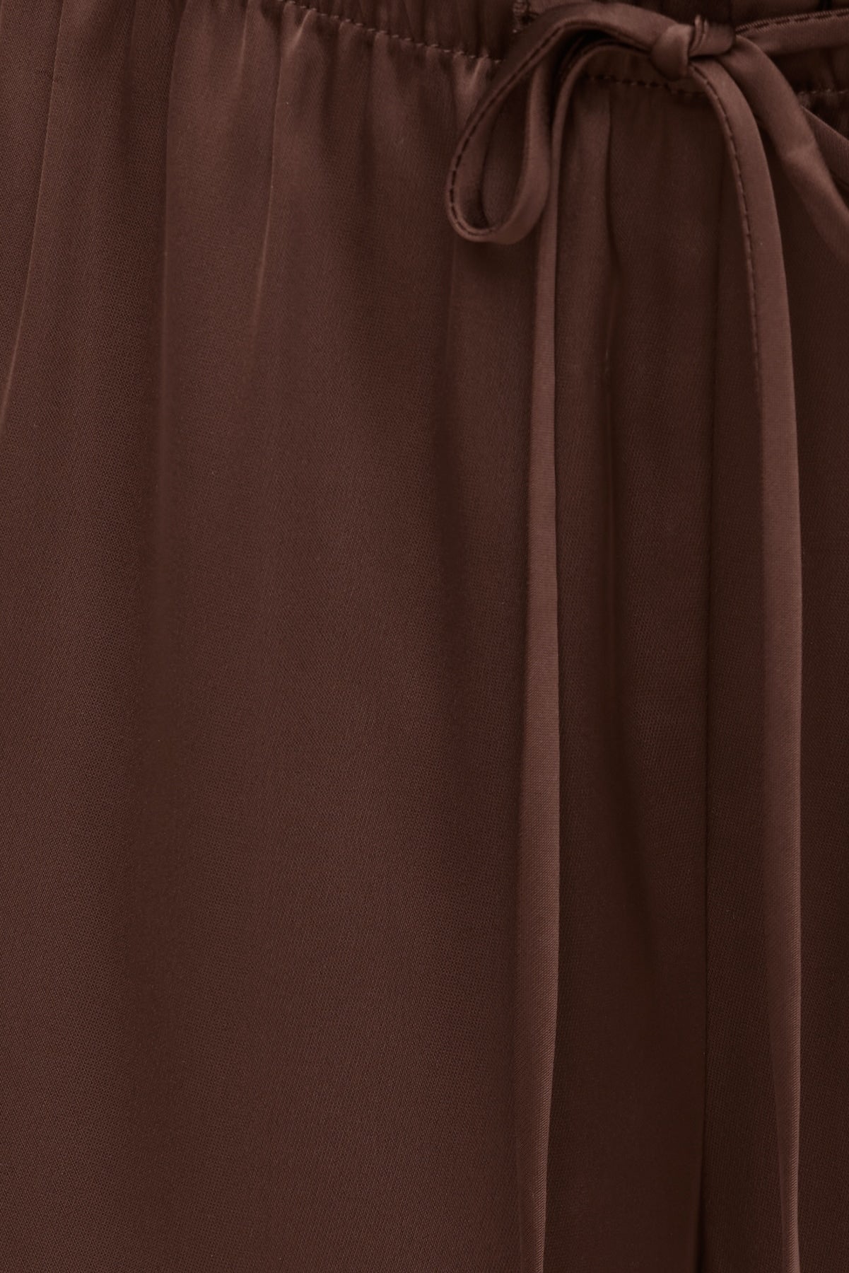 Leo Satin Wide Leg Pants Brown - Dynamite