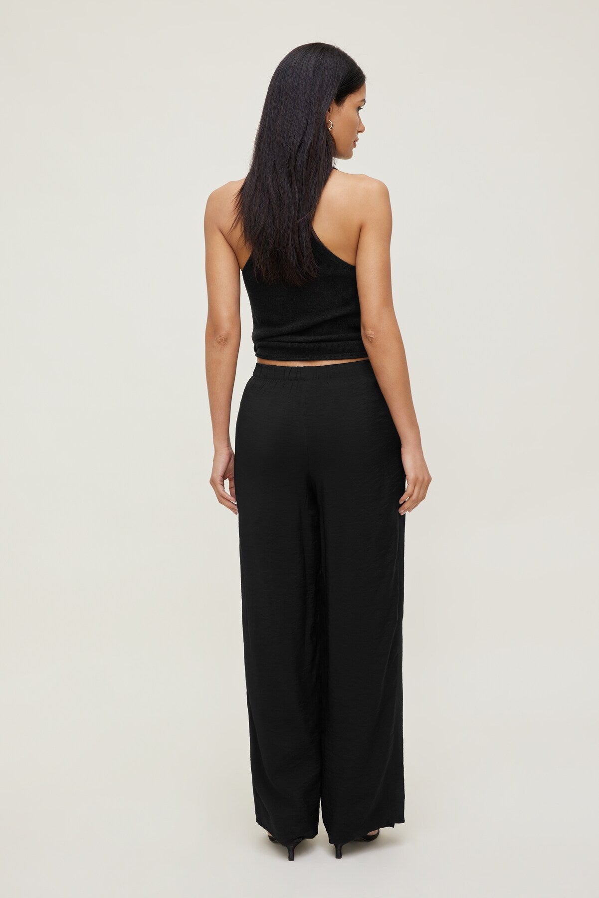 Priya Wide Leg Pants BLACK - Dynamite