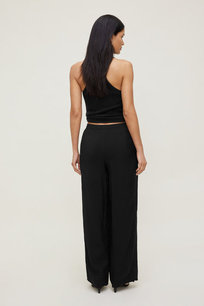 Priya Wide Leg Pants BLACK - Dynamite