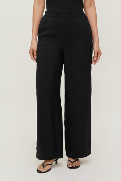 Priya Wide Leg Pants BLACK - Dynamite