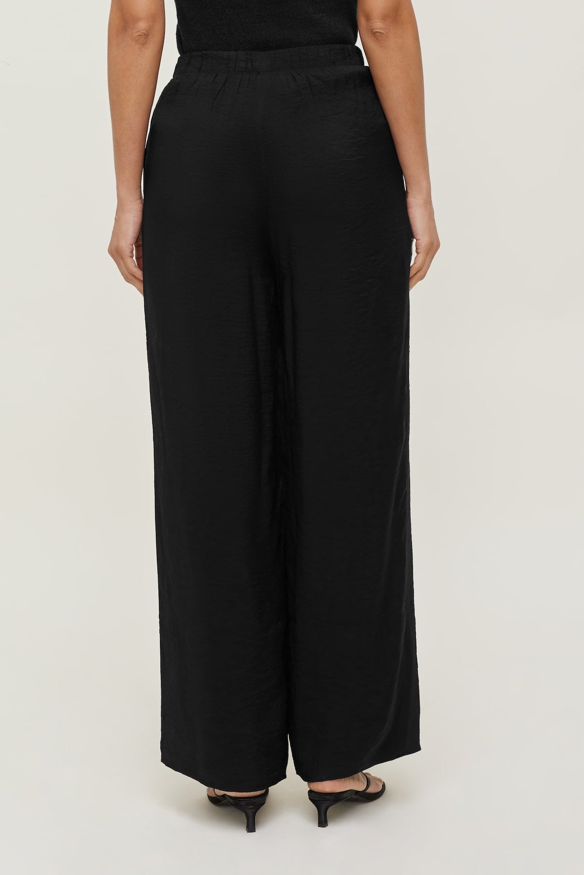 Priya Wide Leg Pants BLACK - Dynamite